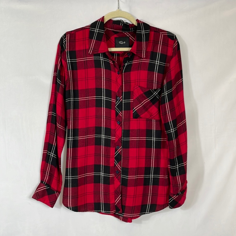 Rails Top Blouse S Casual Button-Down Long Sleeve… - image 1
